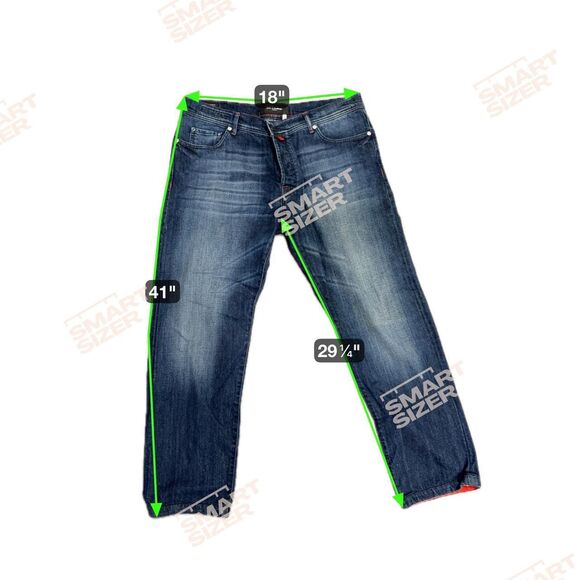 Kiton Men's Designer Blue Made in Italy Dark Wash Denim Jeans - Picture 6 of 6